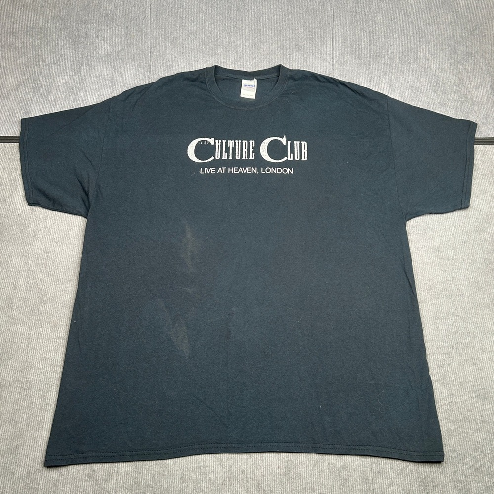 Culture Club Live at Heaven London Graphic Shirt Black Y2k Gildan Heavy Cotton